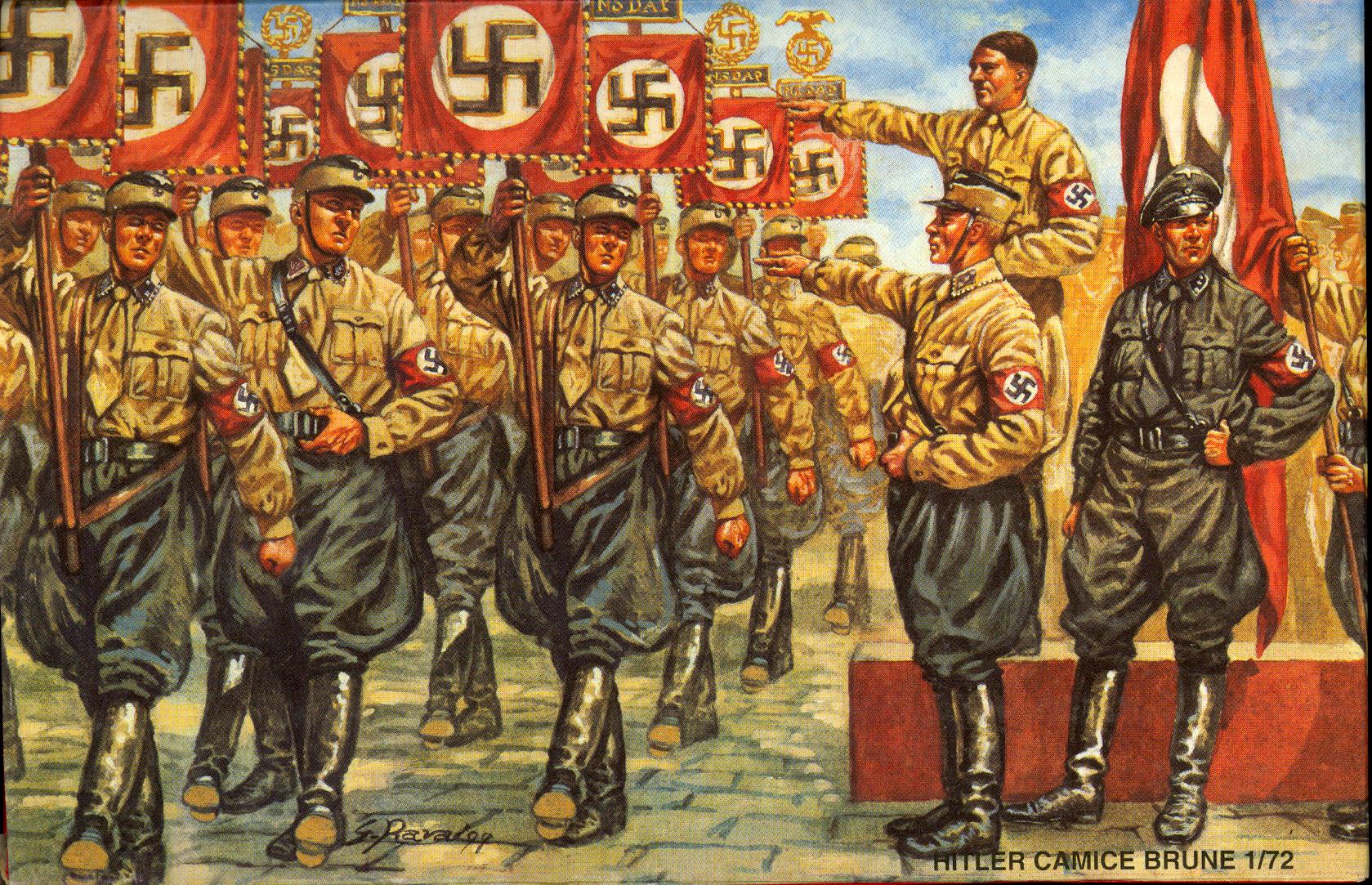 Waterloo 1815 Miniatures 1/72 HITLER AND THE BROWN SHIRTS RESIN Figure